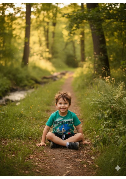 Erkek Çocuk Şortlu Takım Sonicli indirimleri