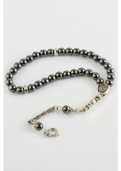 Hematit Görünümlü Metal Tesbih 8 mm