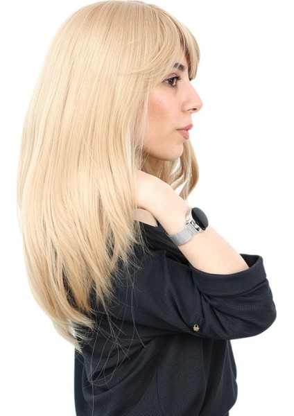 Düz Perçemli Orta Boy Fiber Sentetik Peruk - Balköpüğü fiyatları