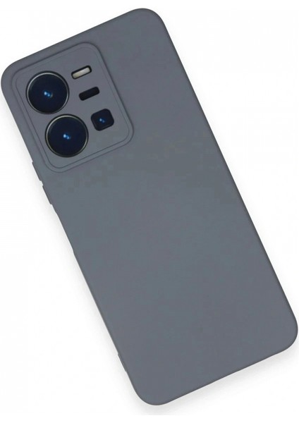 Vivo Y35 Kılıf Nano Içi Kadife Silikon - Gri modelleri