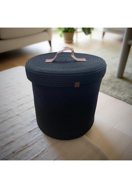 Bebek,çocuk Odası,banyo Hasır Düzenleyici Saklama Kutusu Oyuncak Kirli Sepeti Kulplu Sepet