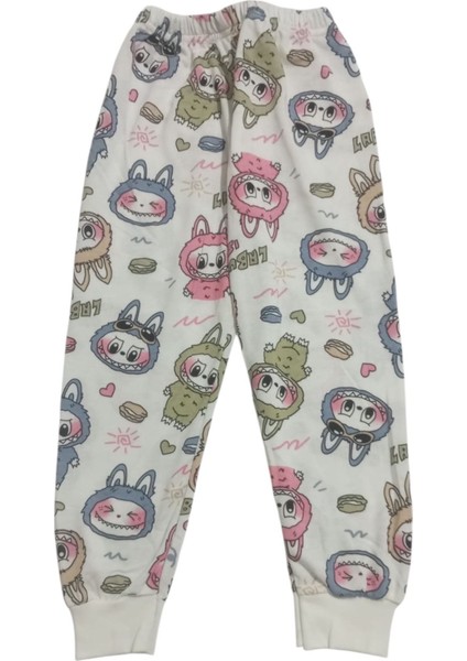 Kız Çocuk Labubu Karakter Baskılı %100 Pamuk Mevsimlik Takım fiyatları