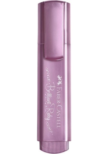 Faber-Castell Fosforlu Kalem 46 Metalik Yakut Mor