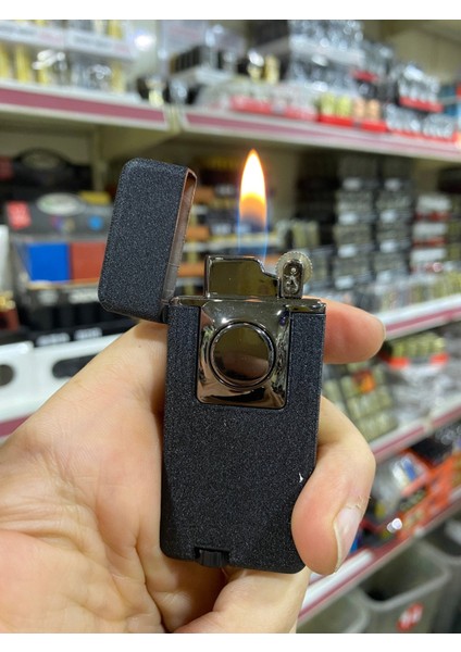 Matte Çift Yanarlı Siyah Metal Çakmak fiyatları