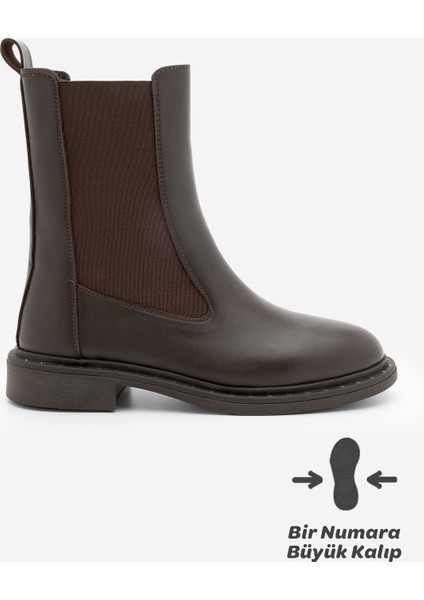 Kadın Troklu Çift Lastikli Günlük Bot Yuvin Kahve modelleri