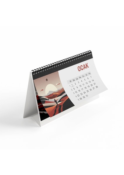 Gezgin Temalı Masaüstü Takvim