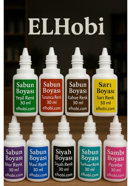 10 adet Farklı Renklerde Sabun Boyası veya Renklendirici modelleri