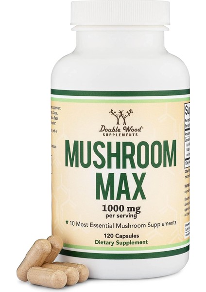 Mushroom Lion's Mane Reishi Cordyceps And Turkey Tail 120 Caps