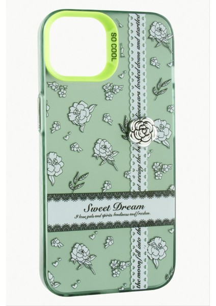 iPhone 15 Gül Lüx Sweet Silikon Kılıf