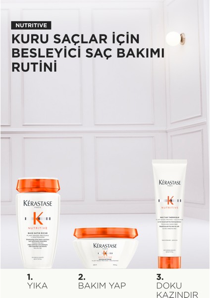 Nutritive Nutritive Kuru Saçlar Için Üçlü Set