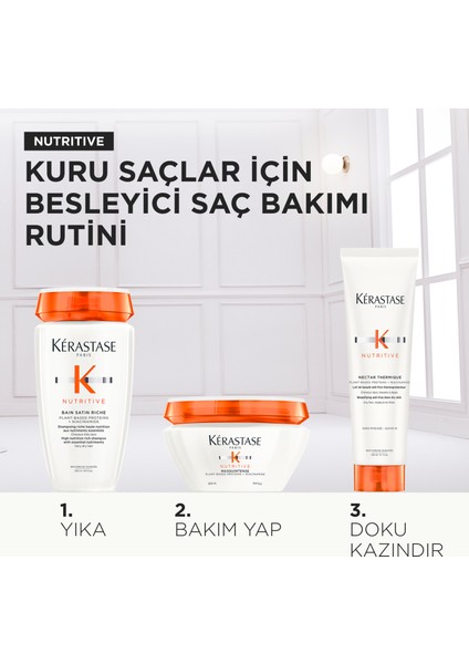 Nutritive Nutritive Kuru Saçlar Için Üçlü Set