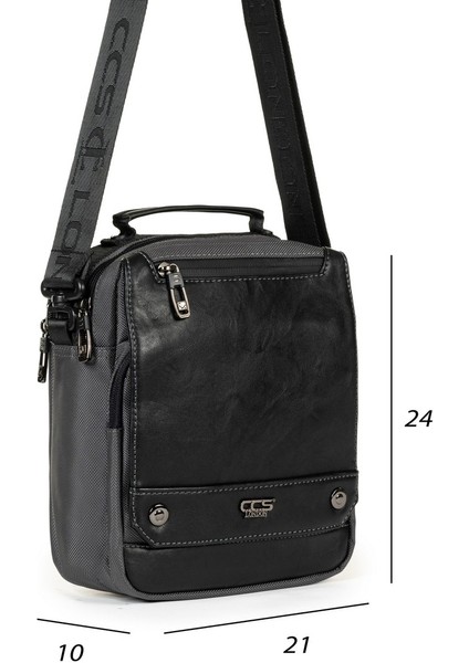 Kapaklı Çok Gözlü Omuz Askılı El ve Omuz Çantası Büyük Boy Gri modelleri