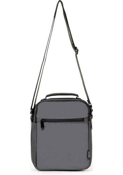 Kapaklı Çok Gözlü Omuz Askılı El ve Omuz Çantası Büyük Boy Gri fırsatları