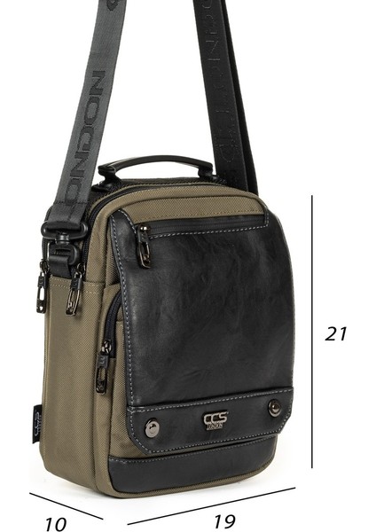 Kapaklı Çok Gözlü Omuz Askılı El ve Omuz Çantası Küçük Boy Haki modelleri