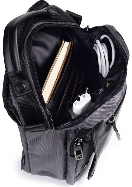 Kapaklı Çok Gözlü Omuz Askılı El ve Omuz Çantası Küçük Boy Haki indirimleri