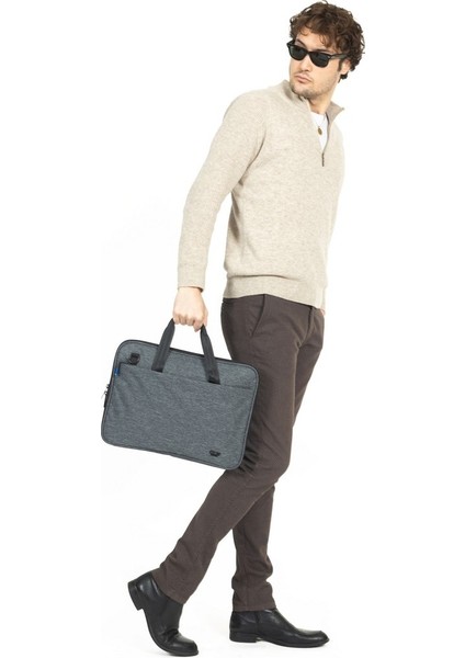 Macbook Organizer Laptop Evrak Çantası 15.6 & 16 Inç Gri fiyatları