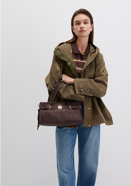 Kapüşonlu Haki Trençkot 1110573-71543