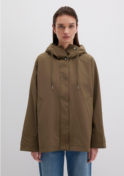 Kapüşonlu Haki Trençkot 1110573-71543 modelleri