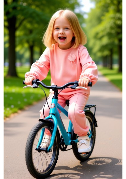 Kız Çocuk Düz Örme Sweatshirt ve Eşofman Altı Takımı Kaliteli Şık Rahat Günlük fırsatları