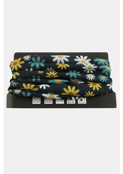 Papatya Desenli Baff Boyunluk