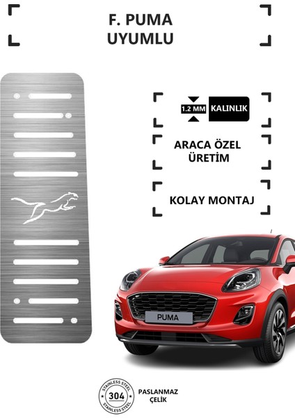 Puma Ayak Dinlendirme Pedalı Krom Ayak Dayama Pedalı