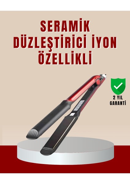 Profesyonel Saç Düzleştirici – 360° Döner Kablo ve Kompakt Tasarım - T050G555-Z35050