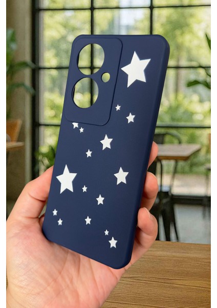 Oppo Reno 11F Uyumlu Mini Yıldız Desenli Silikon Darbe Emici Klasik Korumalı Rubber Kılıf fırsatları