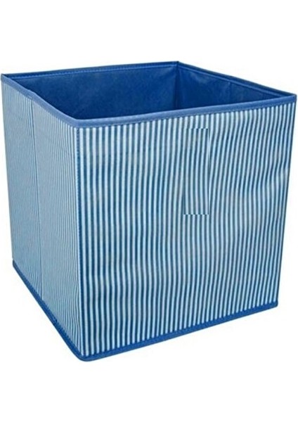 Bebek Beşik Başucu Düzenleyici Organizer + Mavi Çizgili Dolap Içi Kutu 2li Set - Düzenli Alanlar Tm9 fırsatları