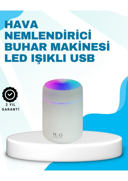 LED Işıklı Sessiz Masaüstü Nemlendirici – 3 Buhar Modu - T506G957-Z43506