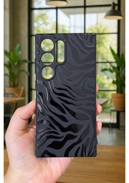 Samsung Galaxy S24 Ultra-Zebra Desenli Silikon Darbe Emici Klasik Korumalı Rubber Kılıf fiyatları