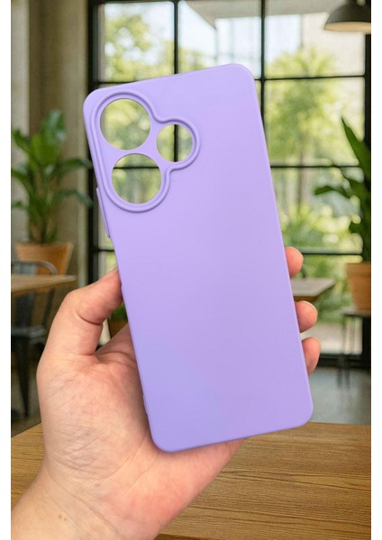 Xiaomi Redmi 13 4g Lila Silikon Darbe Emici Klasik Korumalı Rubber Kılıf