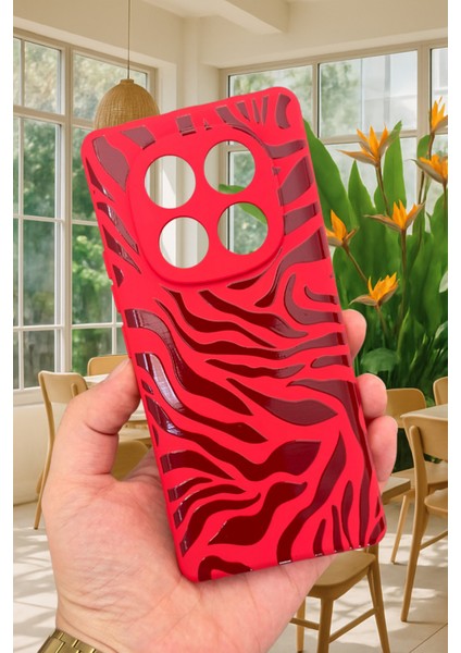 Xiaomi Redmi Note 14 Pro 5g Zebra Desenli Silikon Darbe Emici Klasik Korumalı Rubber Kılıf