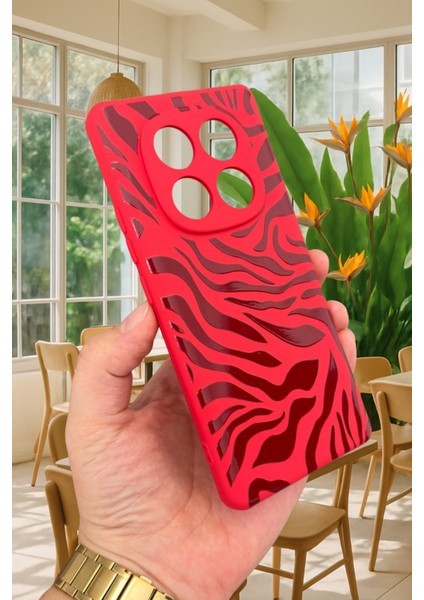 Xiaomi Redmi Note 14 Pro 5g Zebra Desenli Silikon Darbe Emici Klasik Korumalı Rubber Kılıf modelleri