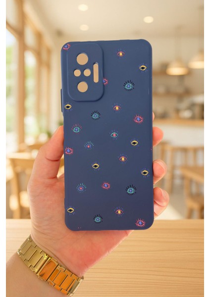 Xiaomi Redmi Note 1o Pro Mini Evıl Eye Desenli Silikon Darbe Emici Klasik Korumalı Rubber Kılıf fiyatları