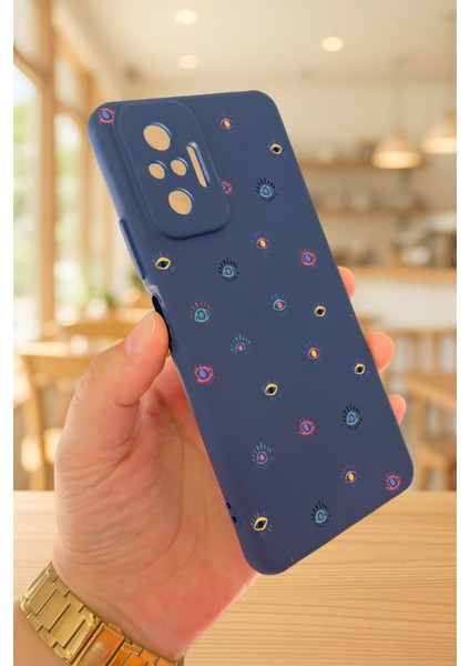Xiaomi Redmi Note 1o Pro Mini Evıl Eye Desenli Silikon Darbe Emici Klasik Korumalı Rubber Kılıf modelleri