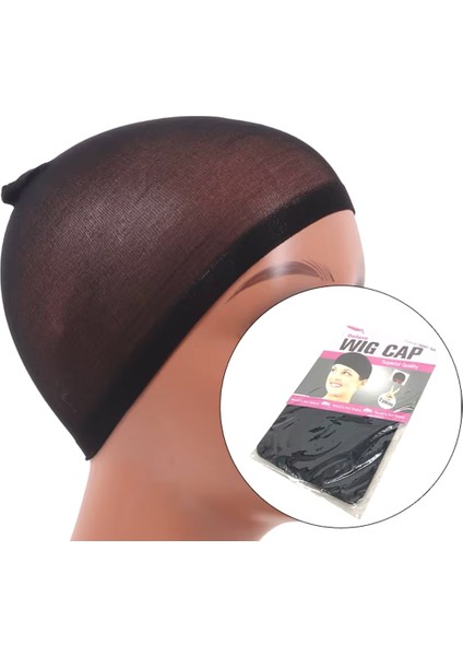 Peruk Takım Bonesi &amp; Filesi / Siyah / 1 Paket / 2 Adet