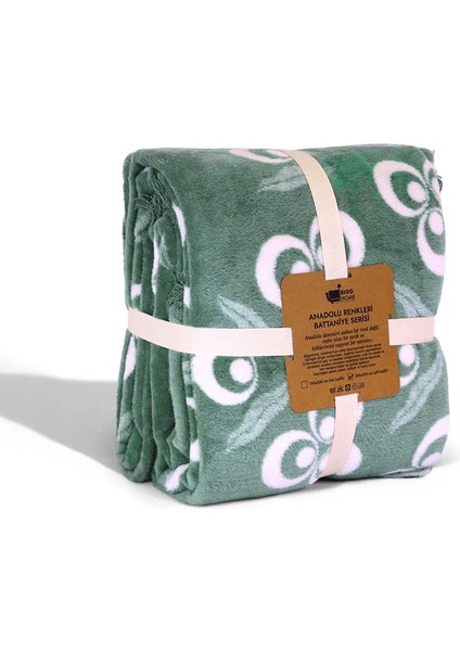 Çintemani Yeşil Çift Kişilik Battaniye 200 x 220 cm fiyatları