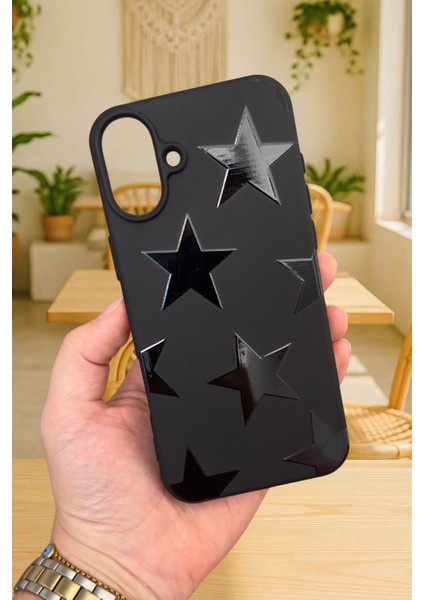 iPhone 16 - Star Silikon Darbe Emici Klasik Korumalı Rubber Kılıf