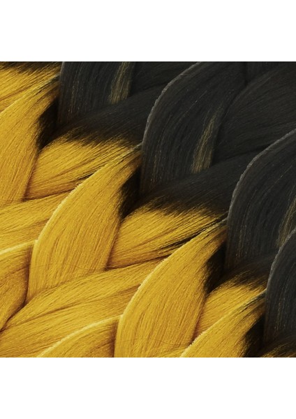 Afrika Örgüsü ve Rasta Için Sentetik Ombreli Saç / Siyah / Koyu Karamel fiyatları