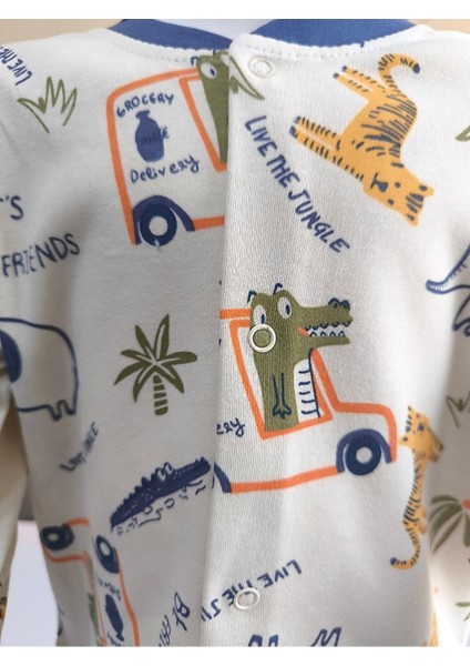 Kız-Erkek Bebek- Çocuk Pijama Takımı %100 Pamuk Uzun Kollu Önü Çıtçıtlı Mevsimlik indirimleri