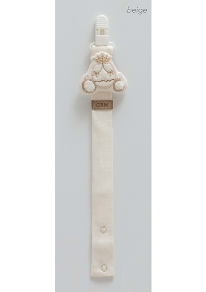 Prenses Araba Detaylı Emzik Askısı - EMK2189-BEJ-ST Bej