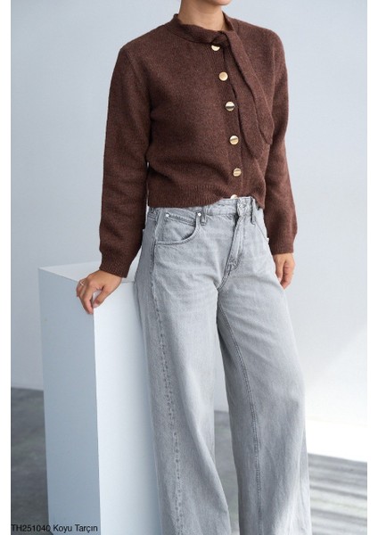 Kadın Selanik Örgü Basıc Triko Hırka