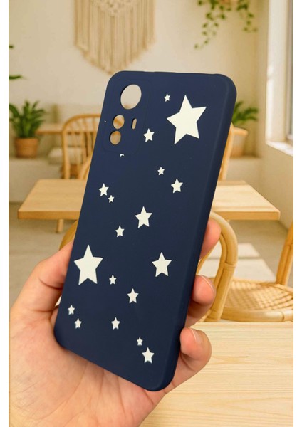 Redmi Note 12S - Mini Yıldız Desenli Silikon Darbe Emici Klasik Korumalı Rubber Kılıf fırsatları