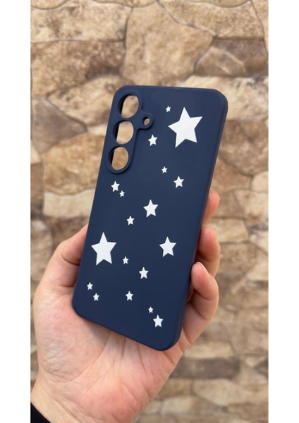 Samsung Galaxy S25 Plus Uyumlu Mini Yıldız Desenli Silikon Darbe Emici Klasik Rubber Kılıf modelleri
