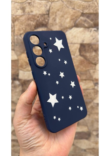 Samsung Galaxy S25 Plus Uyumlu Mini Yıldız Desenli Silikon Darbe Emici Klasik Rubber Kılıf fırsatları
