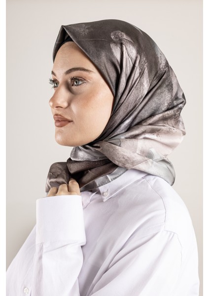 Dijital Kristal Desenli Eşarp 95x95 – Pastel Desen-4 modelleri