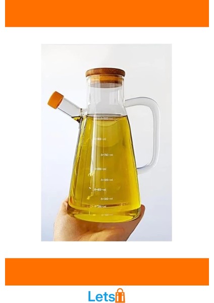 900 ml Sızdırmaz Bambu Kapaklı Borosilikat Cam Yağdanlık modelleri