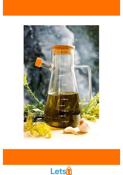 900 ml Sızdırmaz Bambu Kapaklı Borosilikat Cam Yağdanlık indirimleri