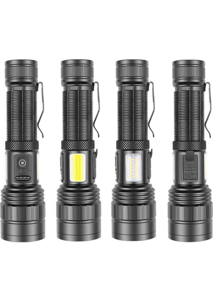 10000 Lümen 30W Zoomlu Mıknatıslı Cob LED Powerbank Özellikli Şarjlı Profesyonel El Feneri fiyatları