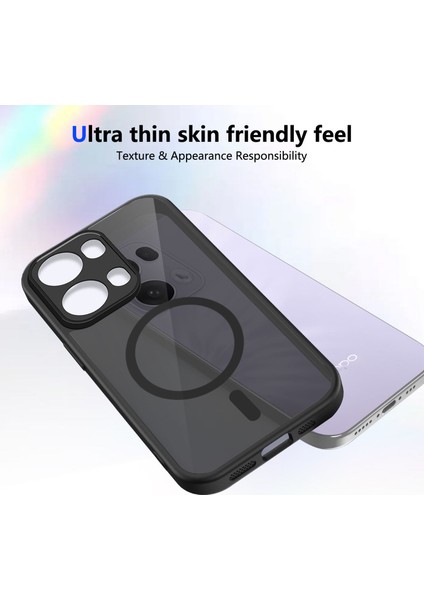 Oppo RENO13 Pro Kılıf, Manyetik Yarı Saydam Mat Darbeye Dayanıklı ve Parmak Izi Önleyici Koruyucu Kılıf-Siyah (Yurt Dışından) fırsatları